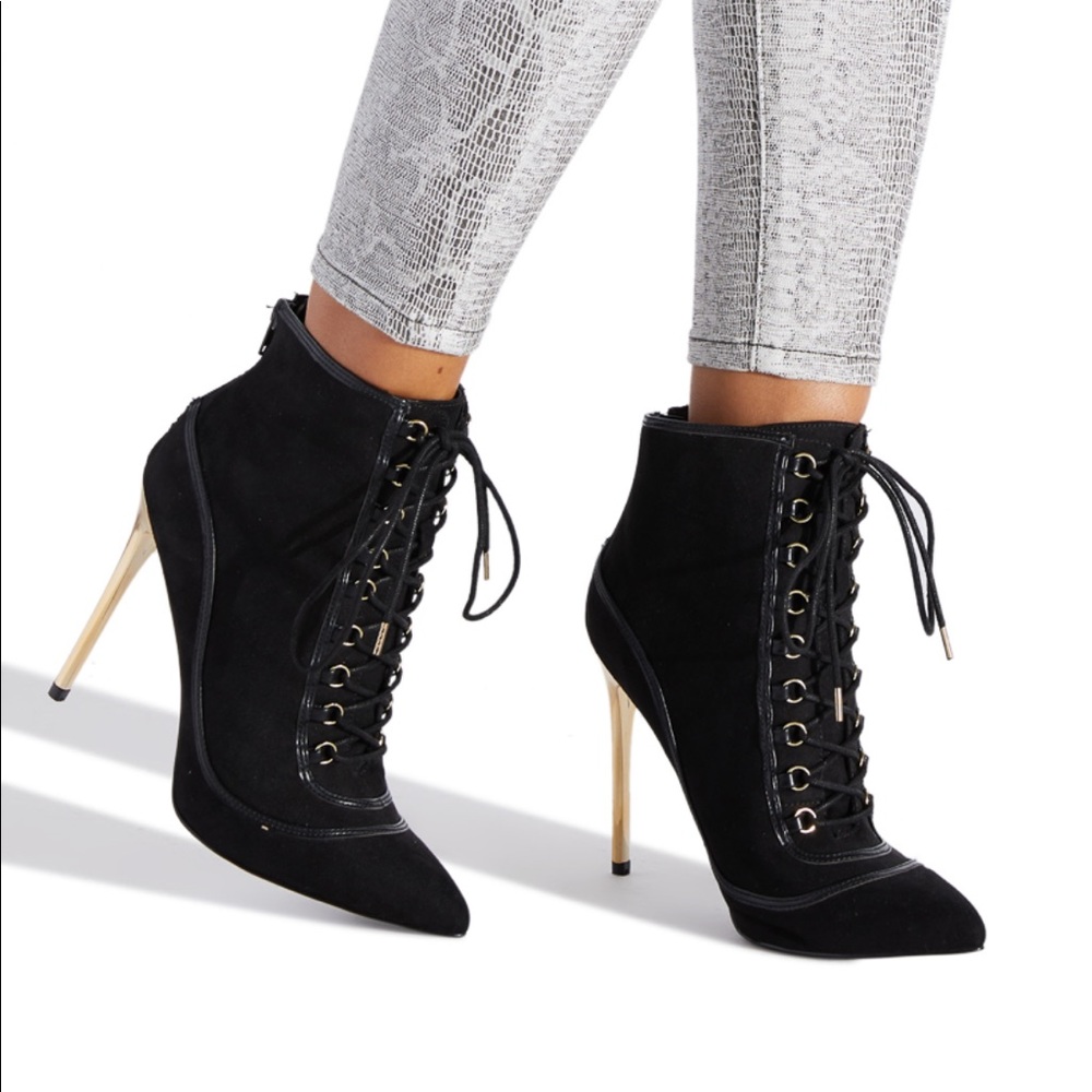 Dangerous lace up bootie